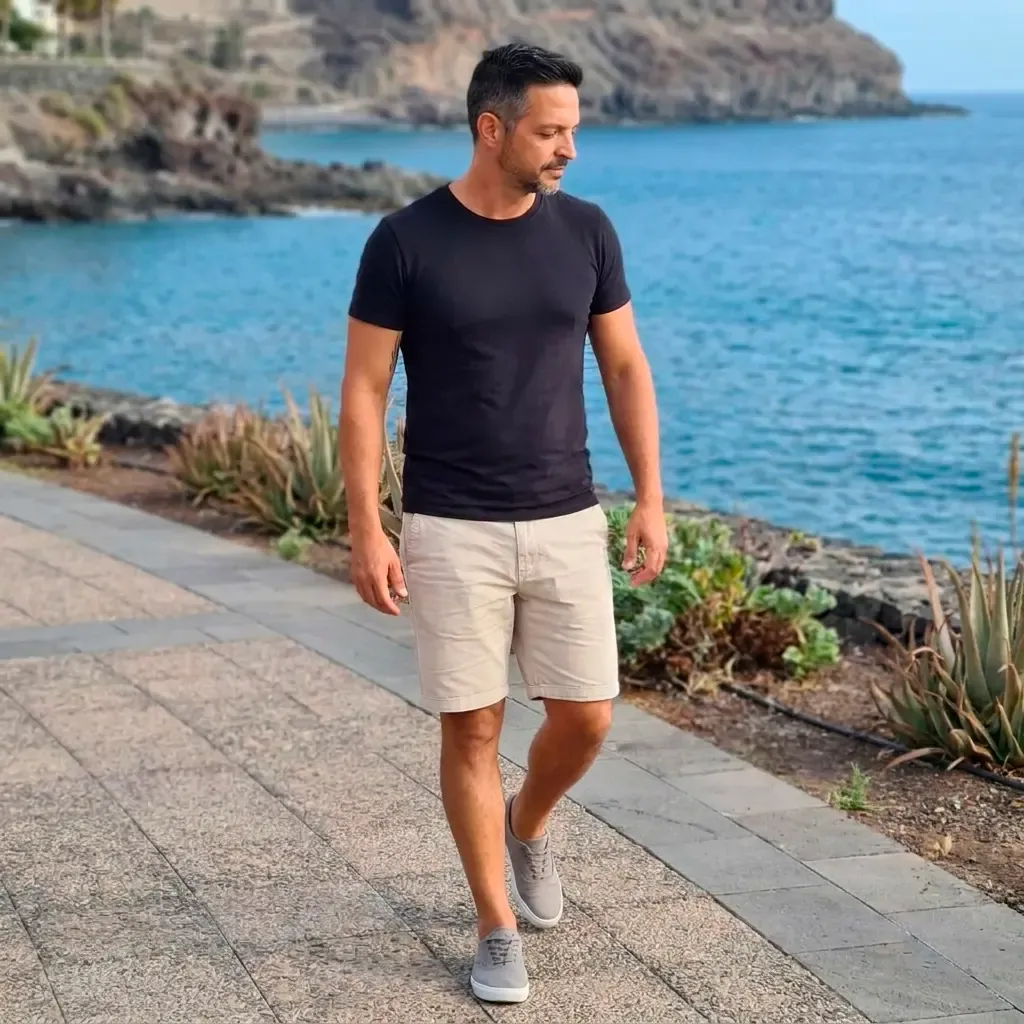 Iván, fundador de Filón, en la costa de Tenerife